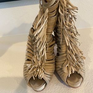 Christian Louboutin Deva Fringe Bootie